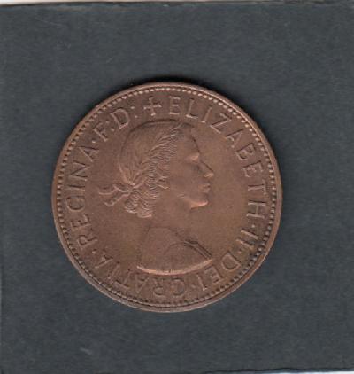 Beschrijving: 1 Penny  ELIZABETH II  